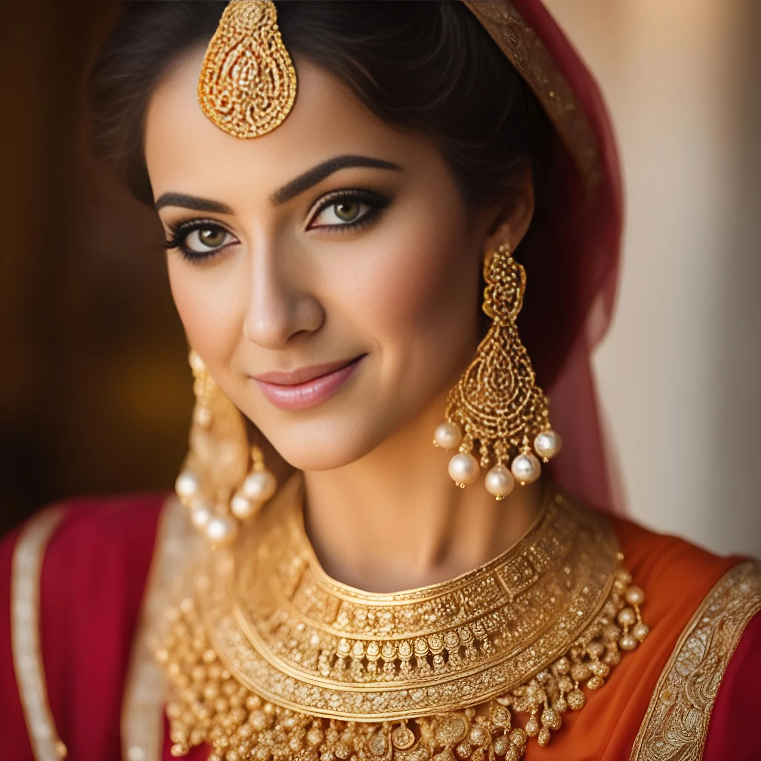 AI generated image of a woman wearing jewellery, created using Spotbuzz